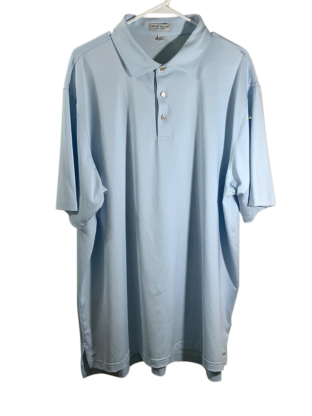 Peter Millar Sky Blue Summer Comfort Short-Sleeve Golf Polo